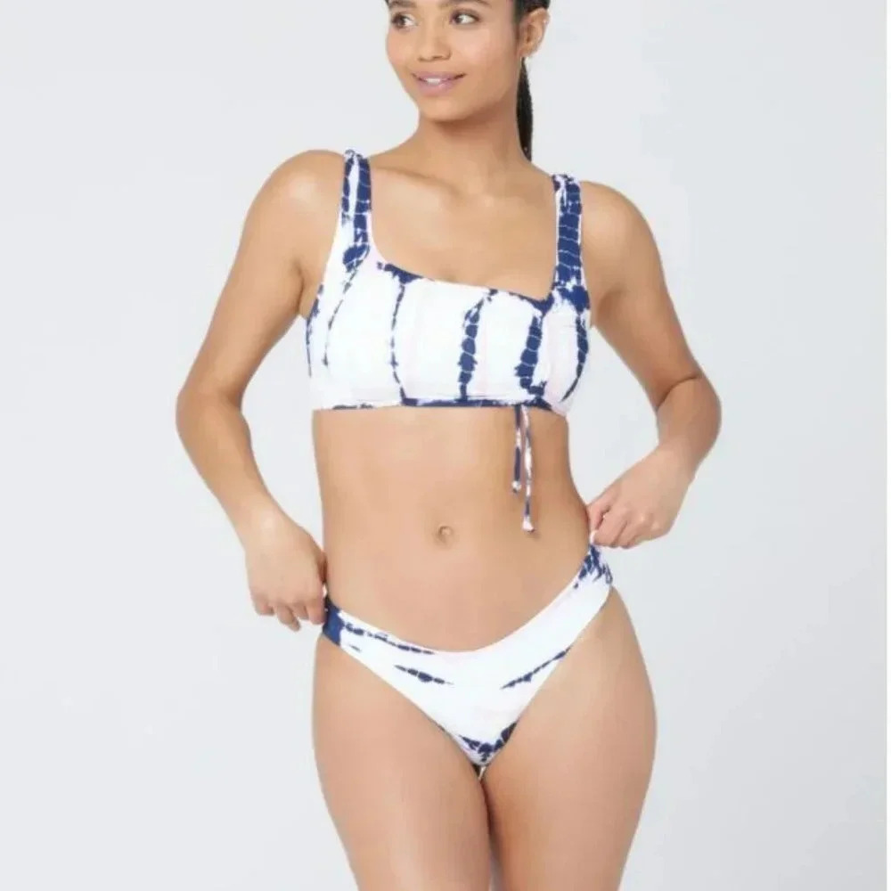 L*Space Tie Dye Wilder Bikini Top & Frenchi Bottoms, midnight blue - Picture 11 of 16